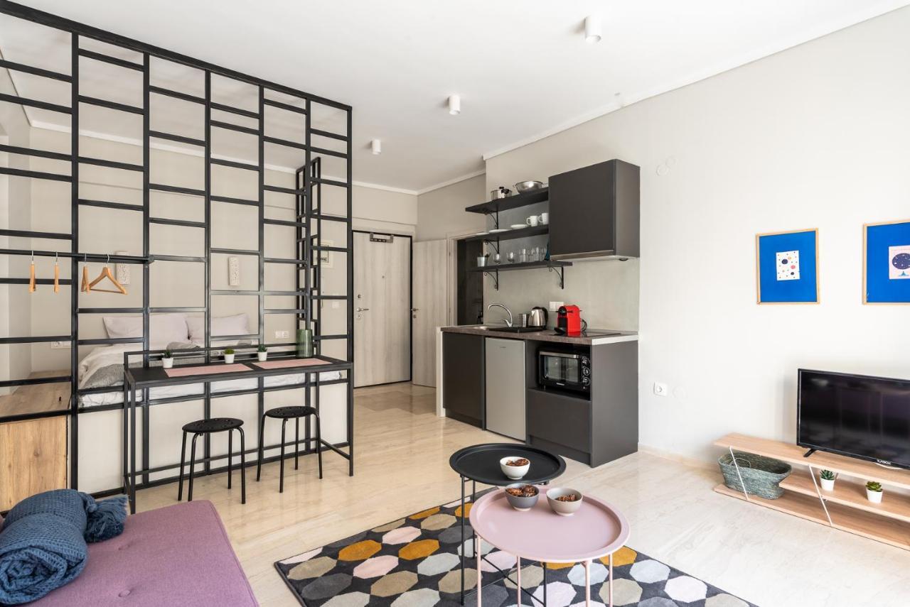 Modern Studio Close To Waterfront Tesalonika Bagian luar foto